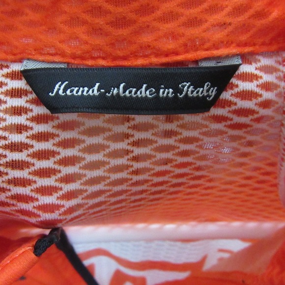 Giordana Mens Cycling Vest S Orange Windbreaker Mesh Full Zip Active - Picture 3 of 7